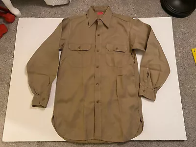 Compass Vintage Work Shirt Khaki Rare Penneys 1950s • $60