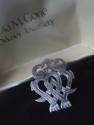 £89 • Buy Orkney Sterling Silver Scottish Luckenbooth Brooch C.1980s + Box  -  Ola Gorie 