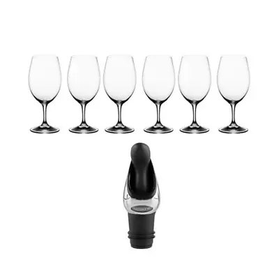 Riedel Ouverture Magnum Wine Glasses Set Of 6 With Wine Sealer And Aerator Set • $131.95