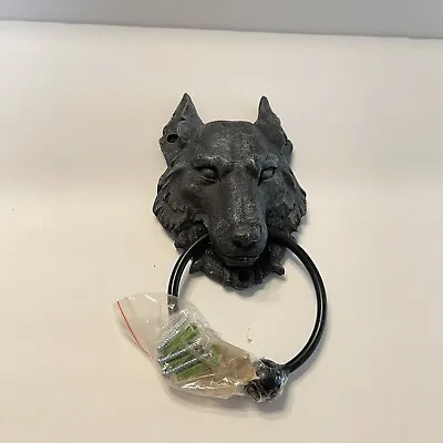 $32 • Buy Pacific Giftware 8.5 Inch Fox Wolf Gargoyle Resin Door Knocker Statue Figurine