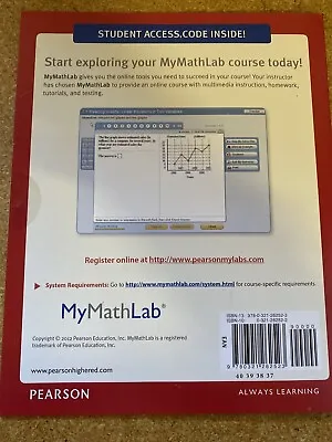 MyMathLab For Students Student Access Kit New Code E3D • $49.85