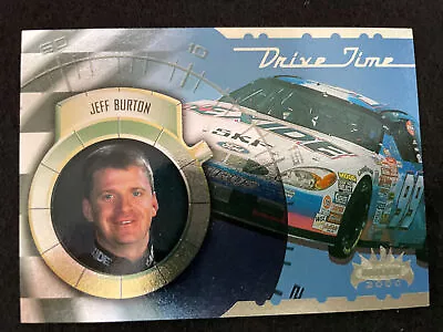 Jeff Burton 2000 Maxx Drive Time All Blue & Silver Etched Foil Insert Card #DT4 • $1.25