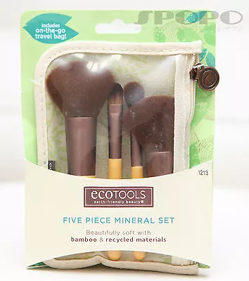 NEW Eco Tools 5 Pieces Mineral Bamboo Makeup Brush Set (Earth Friendly) #1213 • $14.95