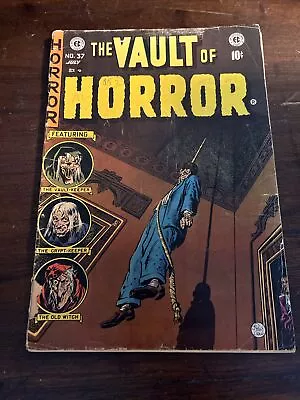 Vault Of Horror #37 1954 1st App Drusilla WILLIAMSON Book Is Detatched • $250