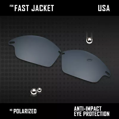 Anti Scratch Polarized Replacement Lenses For-Oakley Fast Jacket OO9097 Options • $9.75