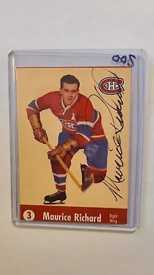 2001 02 Parkhurst Redemption Card Autograph Maurice Richard Montreal Canadiens • $209.99