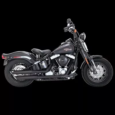 Vance & Hines PCX Twin Slash Dual Slip-On Mufflers Black #46341 Harley Davidson • $799.99