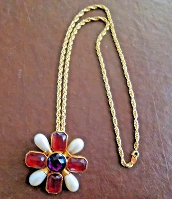 Avon Vintage Original*29  Robe Chain Maltese Cross Broach Necklace*new*old Stock • $65.99