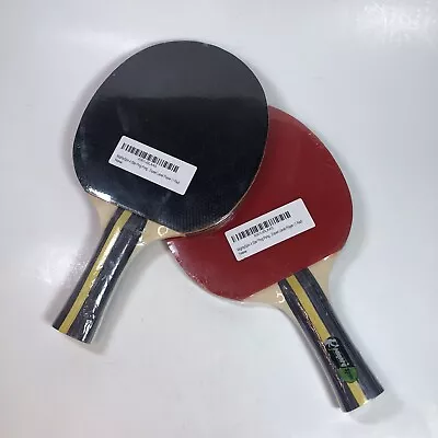 MightySpin 4 Star Ping Pong Paddles Table Tennis Expert Level Pair NIP • $12.90