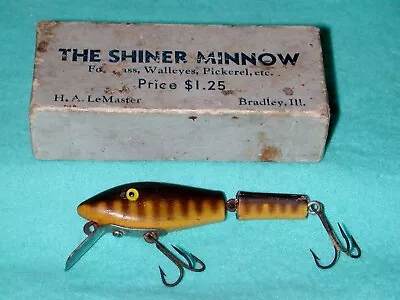 RARE LeMaster Wooden Shiner Minnow ... Rarer Box Included!!!!! • $30