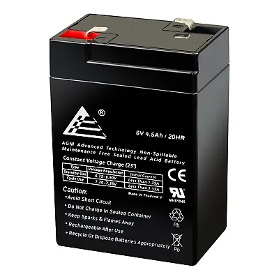 6V 4.5AH SLA Battery Replaces UB645 ELB06042 YT-645 PS-640 3FM4.5 CP645 • $16.99