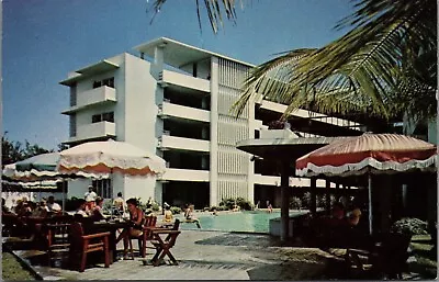 £7.52 • Buy C1960's LaRada Hotel Condado San Juan PR Pool Furniture Umbrellas Swimmers Palms