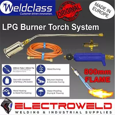 Weldclass Platinum LT40 LPG Handy Flame Burner Kit - Blow Torch + Hose WC-02988 • $169.95