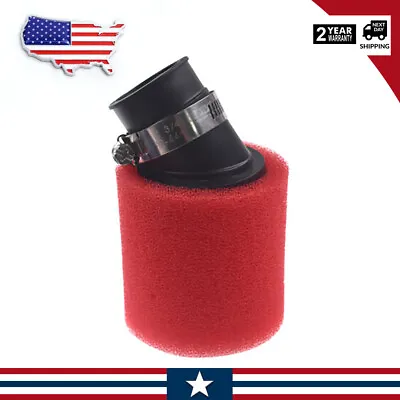 Red Bent Foam Air Filter 32MM For 50cc 110cc 125cc ATV Quad Dirt Bike US • $7.29