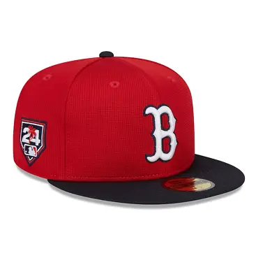 Boston Red Sox New Era 2024 Spring Training 59FIFTY Fitted Hat – Red/Navy • $31.99