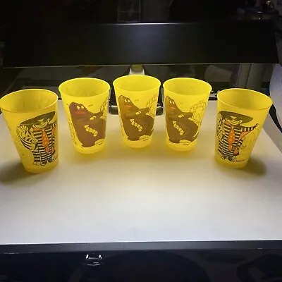 Vintage McDonald's 1978 Yellow Plastic Collectible Cups Lot Of 5Preowned • $29