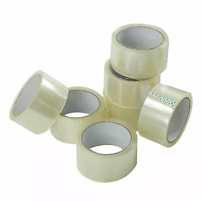 36 Rolls Carton Sealing Clear Packing Tape Box Shipping 2  X 55 Yards • $29.75