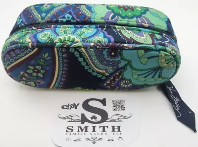 Vera Bradley Glasses Readers Soft Padded  Eyeglass Slim Zippered Case Green • $13