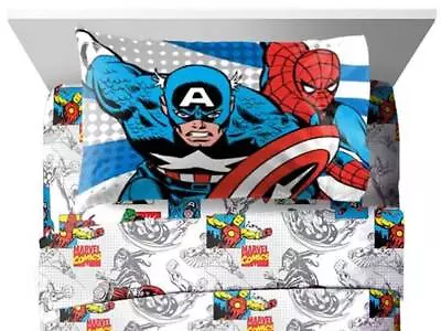 Marvel Avengers  Good Guys  Kids Microfiber Sheet Set - AB08HVP5GKR8 • $46.95