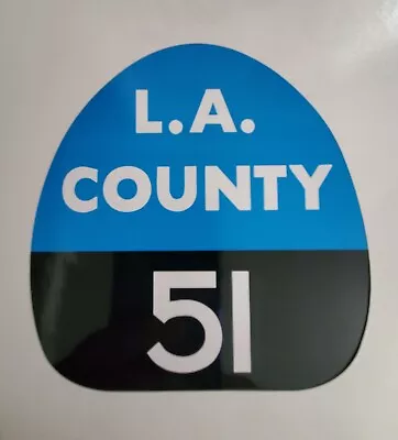 LA COUNTY 51  EMERGENCY 51  FIRE Sticker Decal • $5