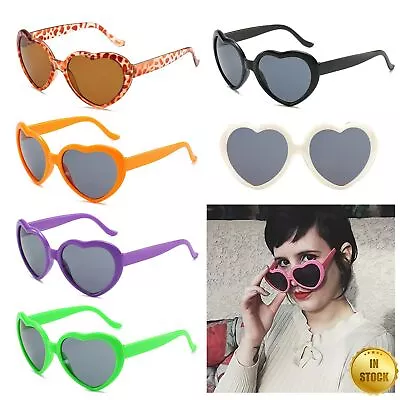 $7.85 • Buy OZ Women LOVE Heart Shaped Sunglasses Retro Gradient Color Lens Eye Glasses HOT