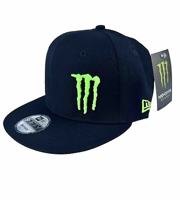 Monster Energy New Era 9Fifty Athlete Snapback Hat Super Cross Black Hat NWT • $54.17