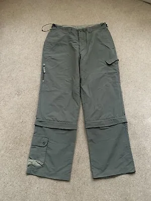 £9.99 • Buy Ladies Peter Storm Grey Walking Trousers/ Zip Off 3/4 Size 14