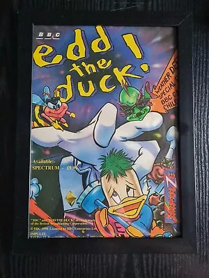 Edd The Duck Spectrum Cbbc Framed Magazine Advert Game Poster  8x11   • £14.67