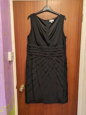 Linea (John Lewis) Sleeveless Black Dress Size 20 • £3.99