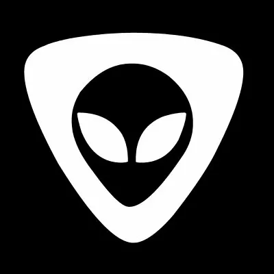 ALIEN IN TRIANGLE Solid Vinyl Decal Sticker - FREE USA SHIPPING UFO FACE SPACE • $1.99