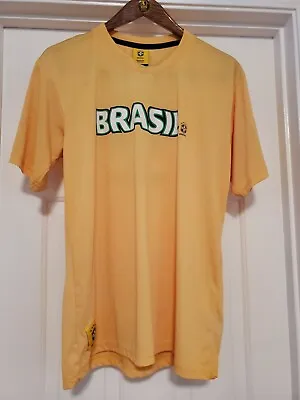 Brazil CBF Men's Yellow Short Sleeve Football Shirt Size G / Large • $6.49