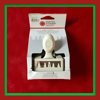 RARE! Martha Stewart SNOWMEN Edge Punch. 🎄 ***NEW*** Hard To Find! • $39.95