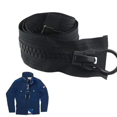 New Resin Zippers Open-End Long Zipper For Down Jacket Coat Tent Zip Repair Kit • £5.14