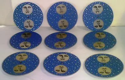 9X NOS ~6  ALUMINUM Geared Full-Moon Disc LOT F/Grand-Father & Tall-Case Clocks • $14.95