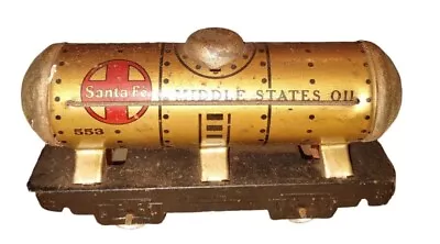 Vtg Commodore Vanderbilt Santa Fe Train Car Pressed Metal Middle States Oil • $24.97