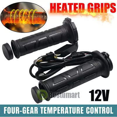 22mm Universal Warm Electric Heated Grips Handlebar Warmer Motorcycle Grips ATV • $21.65