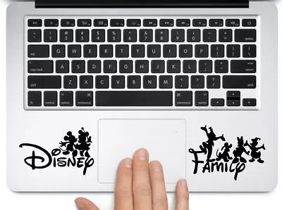 Disney Family In Black Color Laptop Macbook Mac Air Trackpad Decal Sticker Black • $8.99