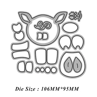 Metal Cutting Dies Dog Pig Bear Scrapbooking Card Blade Punch Embossing Stencils • $4.19