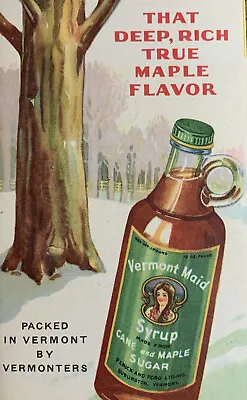 1931 Trifold Folder Vermont Maid Syrup Recipes • $9.99
