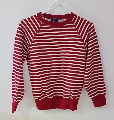 Saint James For J.Crew Women’s Red & White Stripe Long Sleeve Crew Neck Size M • $33.90