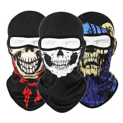 Balaclava Halloween Skull Mask Face Masks Ghost Bandana Motorcycle Riding Sports • $5.99