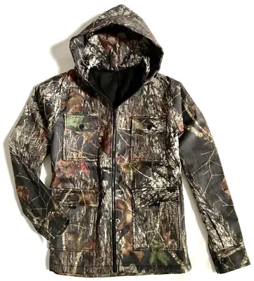 MENS WATERPROOF HUNTERS TREE CAMO COAT Fleece Inner Stealth Camouflage Jacket • £33.95