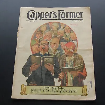 Nov 1931 Issue Capper's Farmer  Magazine J. F. Kernan Cover • $16