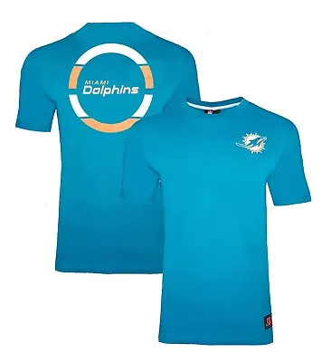 Miami Dolphins NFL T Shirt Mens Small Back Print American Football Jersey S • £8.49