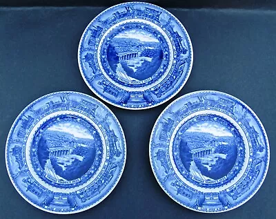 3 Scammell Lamberton Baltimore & Ohio Railroad 6 3/4  China Plate Thomas Viaduct • $60