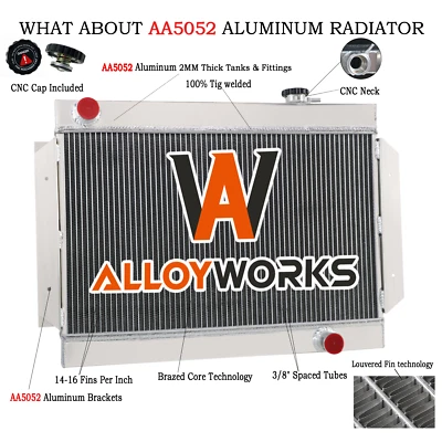 3Row Radiator For Holden HG HT HK HQ HJ HX HZ LC LJ LH Torana Chevy 6cyl MT V8. • $184.95