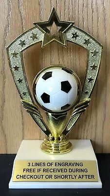 $7.99 • Buy 6.75  Soccer Trophy - Free Engraving - Assembly Required