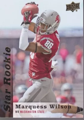 2013 Upper Deck RC Star Rookie #51 Marquess Wilson Washington State Cougars • $1