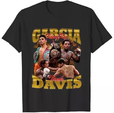 Ryan Garcia Vs Tank Davis T-Shirt Unisex Short Sleeve T-Shirt All Sizes S-2345Xl • $18.99