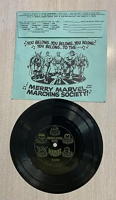 Mmms Vintage ‘67 Scream Along With Marvel Original Flexi Disc Record &sleeve Vf+ • $275